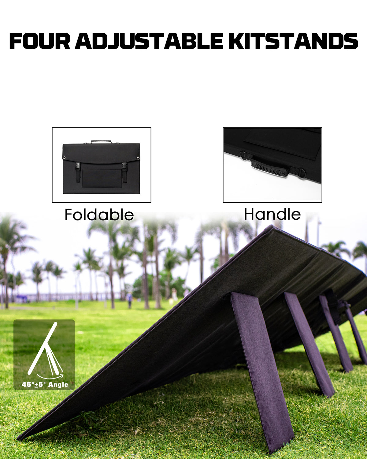 POWERWIN Foldable Solar Panel PWS100 2 Pack 200W